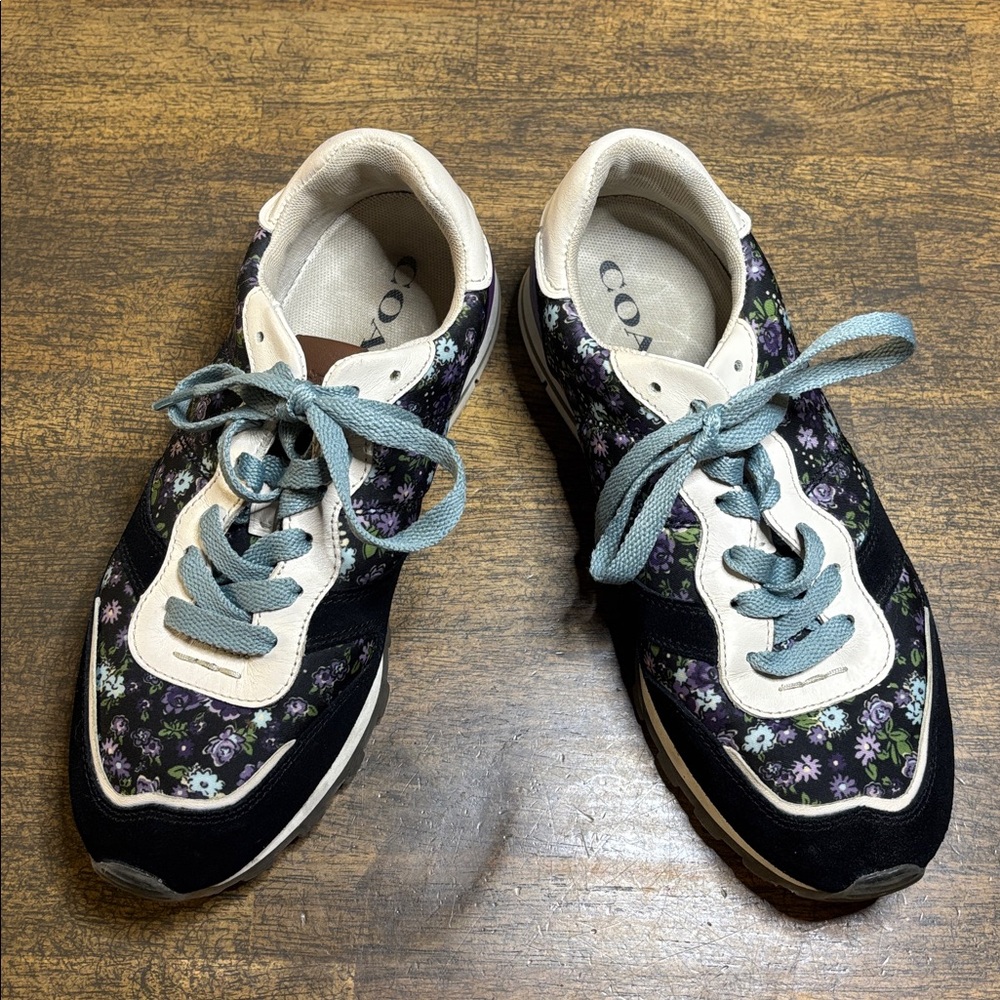 Coach Floral Running Shoes Size 8B - Picture 2 of 6